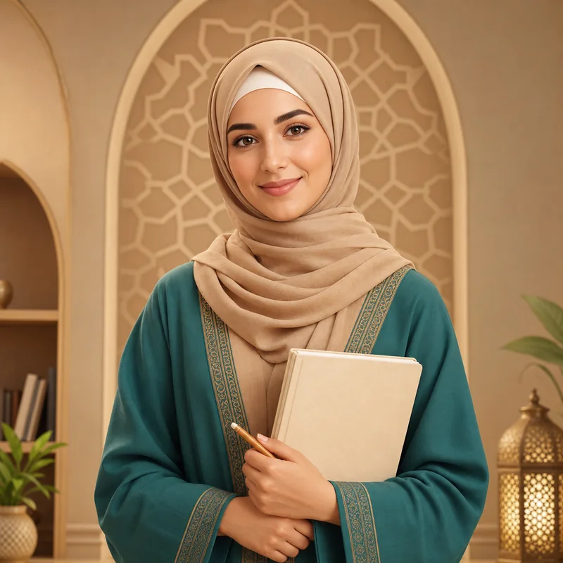 Representative image of a teacher in Arabic